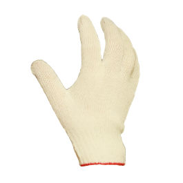 Белая перчатка без покрытия